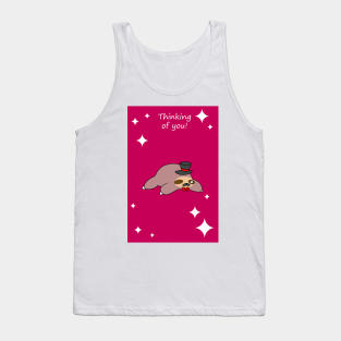 "Thinking of You" Dapper Sloth Tank Top